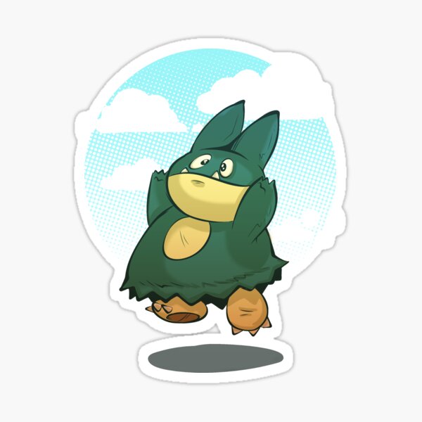 Snorlax and Porygon Pokemon Sticker Vinyl Sticker
