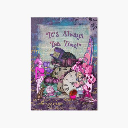 It's Always Tea Time - Alice In Wonderland Art Print by Gypsy Queen