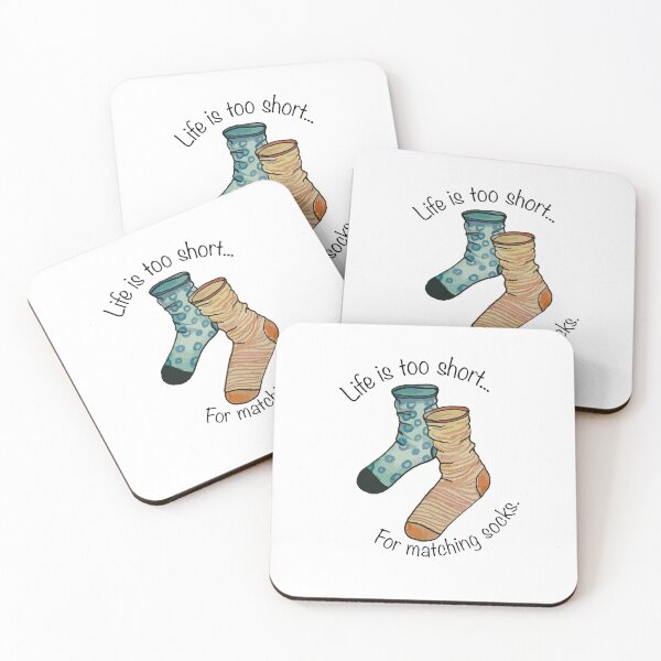 Item preview, Life is too short for matching socks designed and sold by LiciaMarie.