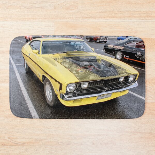 Item preview, Coffee n Classics misted bonnet yellow Ford Falcon designed and sold by Cars around Adelaide.