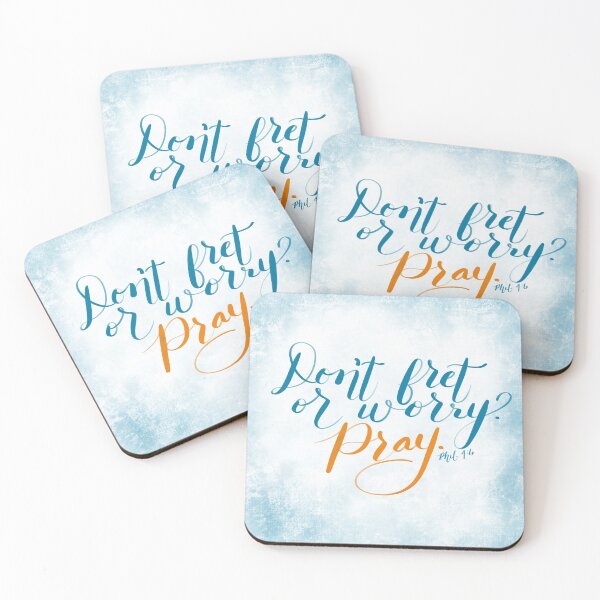 Item preview, Don’t Fret or Worry. Pray. designed and sold by HeartBeams.