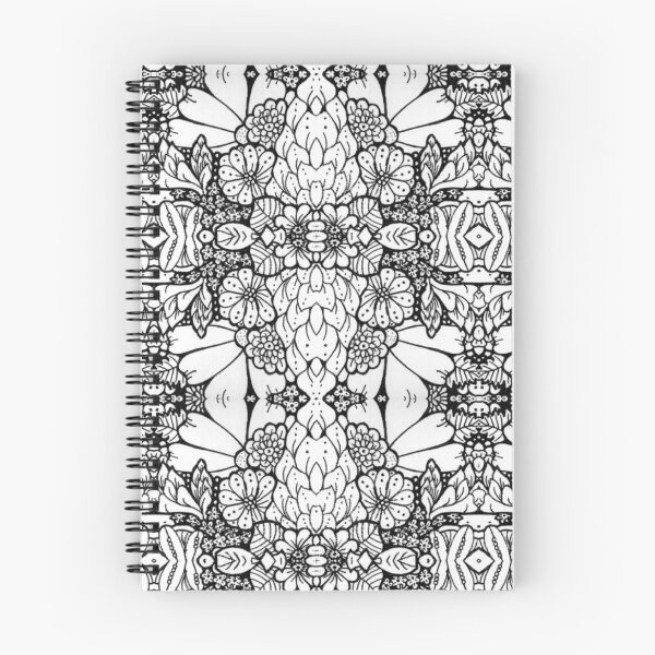 Item preview, Flower Petals in  Black Ink - A Repeating Pattern designed and sold by CrystalRaen.