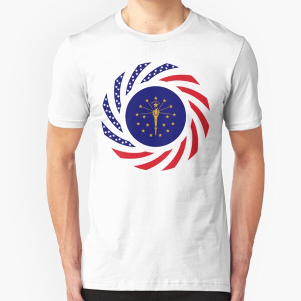 Indiana Murican Patriot Flag Series Slim Fit T-Shirt