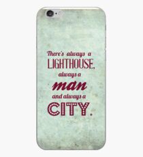 Bioshock quote - There's always a lighthouse, always a man and always a city. iPhone Case