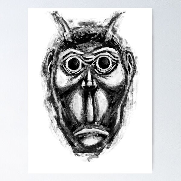 Item preview, Cockroach humanoid (black ink) designed and sold by andresMvalle.