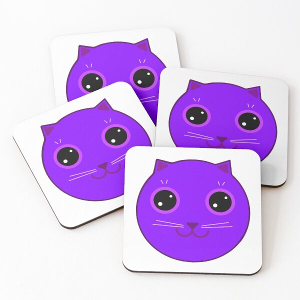 Item preview, Purple cat designed and sold by colorsofcherry.