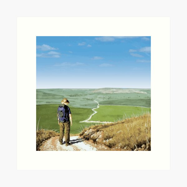 The Long Road Ahead. Art Print