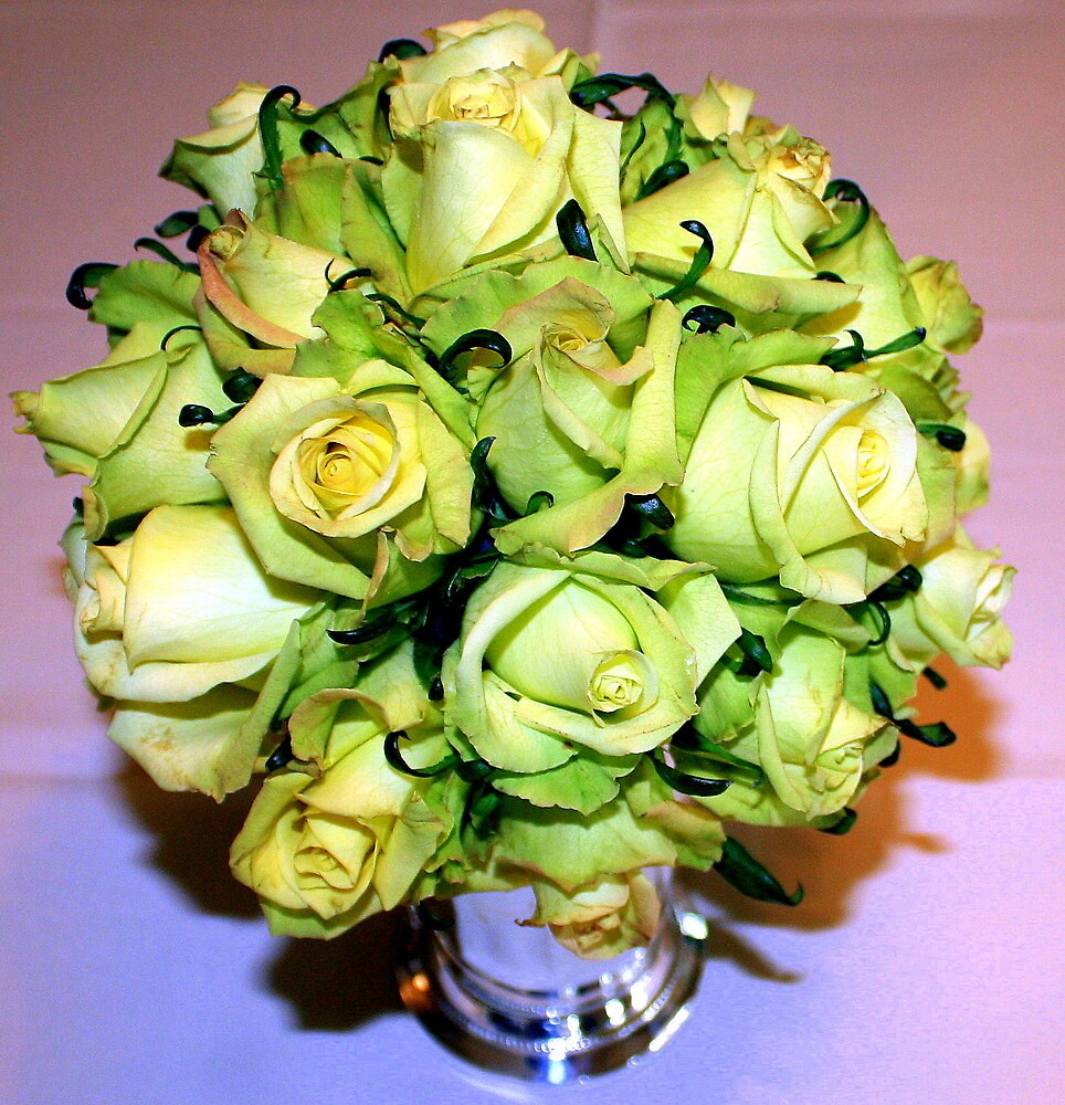 "lime green roses" by deegarra Redbubble