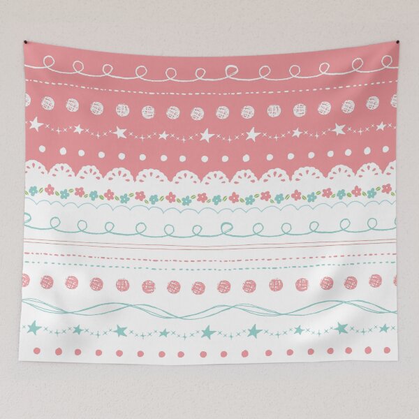 Item preview, Delicate Pink and White Lacy Pattern designed and sold by Poetic Patterns Studio.