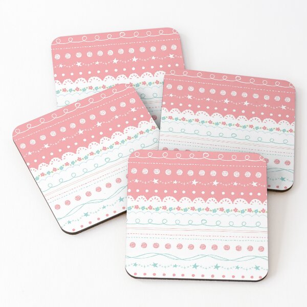 Item preview, Delicate Pink and White Lacy Pattern designed and sold by Poetic Patterns Studio.