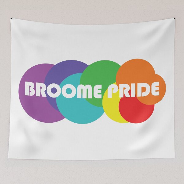 Item preview, Broome Pride Deconstructed Circles - White  designed and sold by BroomePride.
