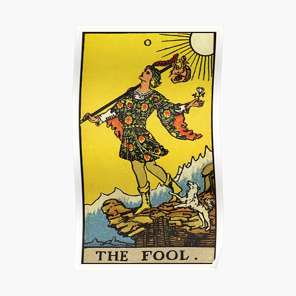 0. The Fool Tarot Card Poster