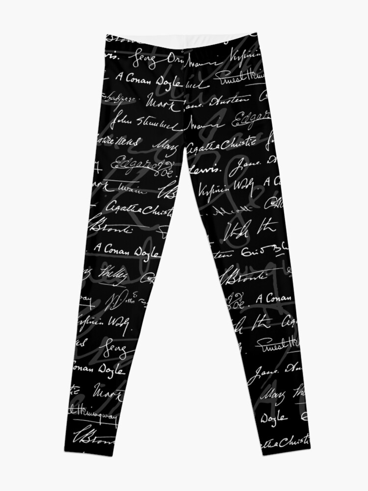 Thumbnail 3 of 5, Leggings, Literary Giants Pattern designed and sold by GrandeDuc.