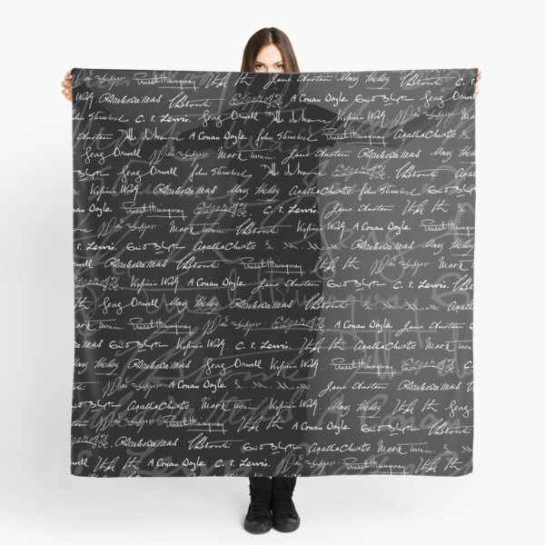Literary Giants Pattern Scarf