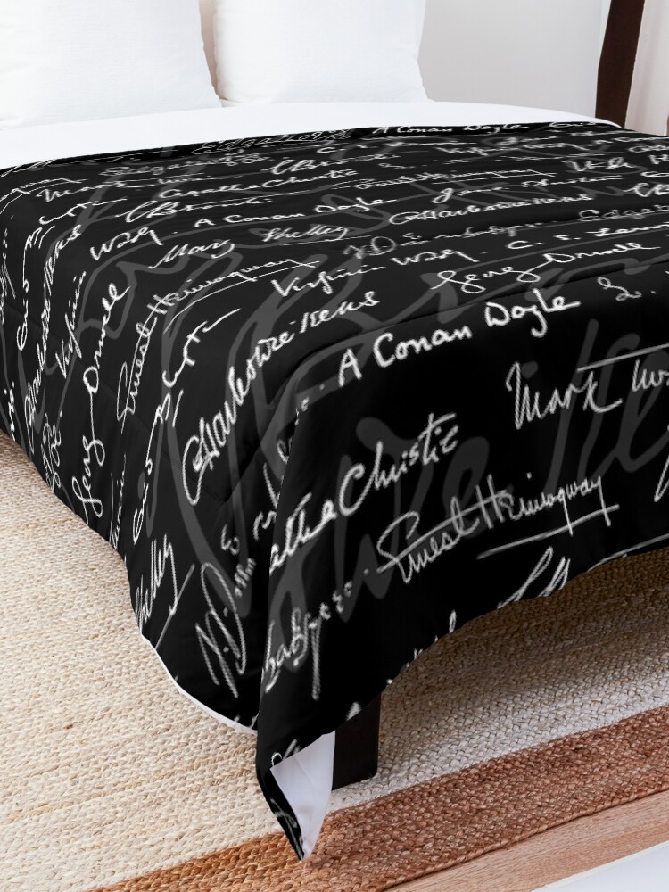 Alternate view of Literary Giants Pattern Comforter