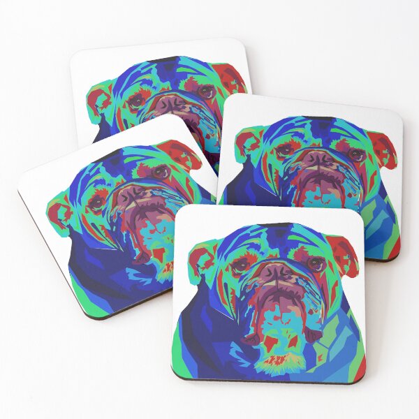 Item preview, Geometric Colorful Bulldog designed and sold by sgrun.