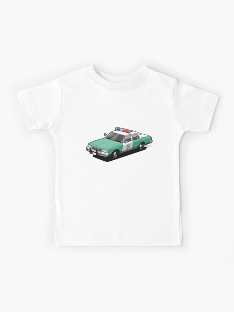 T-shirt enfant for Sale avec l'œuvre « Voiture de flic de police