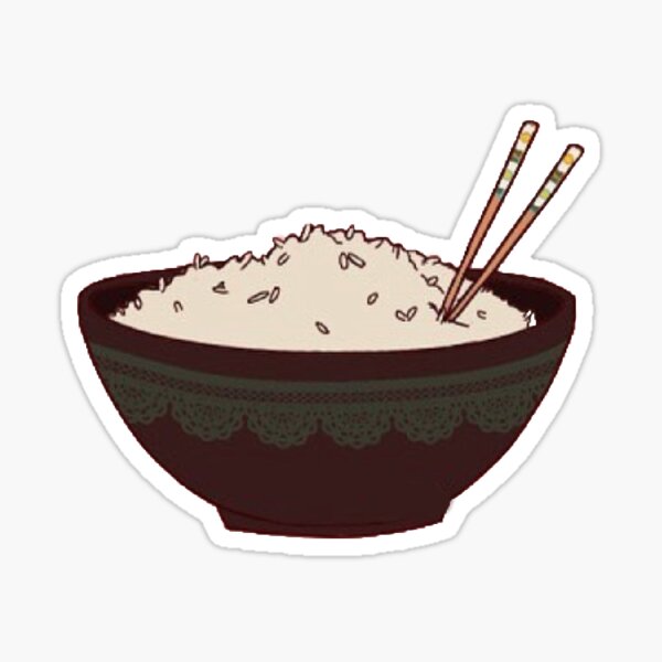 rice bowl Sticker