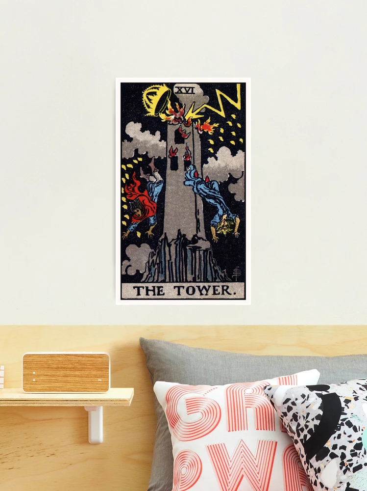 XVI. The Tower Tarot Card