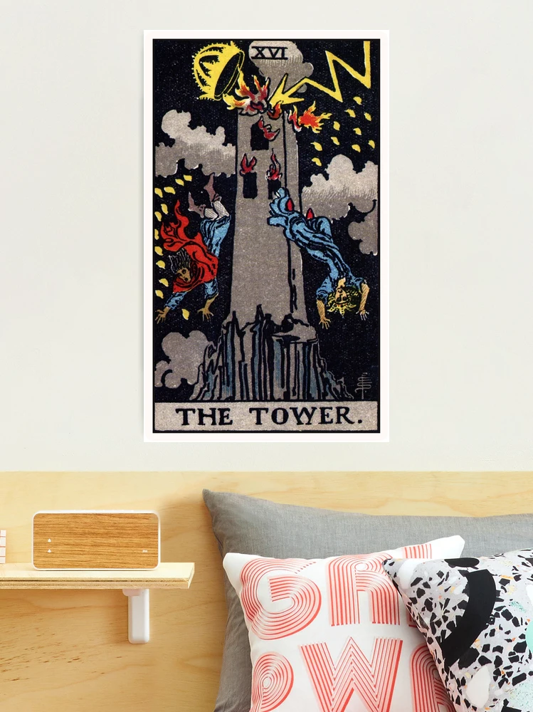 XVI. The Tower Tarot Card