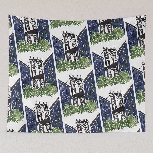 Item preview, DUMBO Brooklyn Watercolor Blue Palette designed and sold by Lori-Goree.
