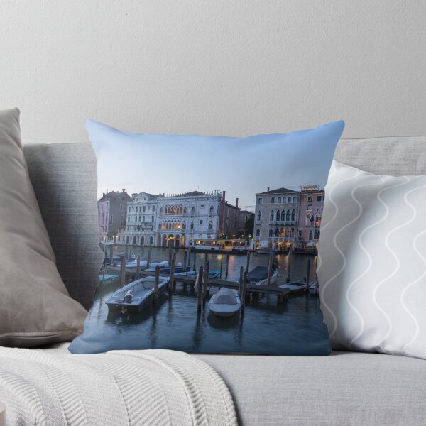 Item preview, Anochecer lento en Venecia - Mercado de Rialto Barcos de trabajo y grandes palacios designed and sold by Georgia Mizuleva.
