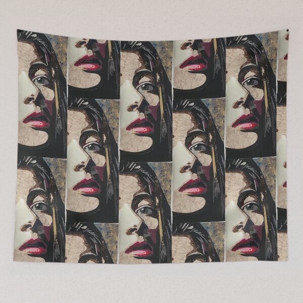 Item preview, Fabric Collage Face designed and sold by sgrun.