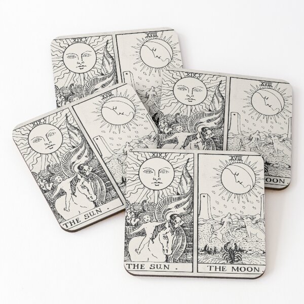 Item preview, The Sun and Moon Tarot Cards designed and sold by wildtribe.