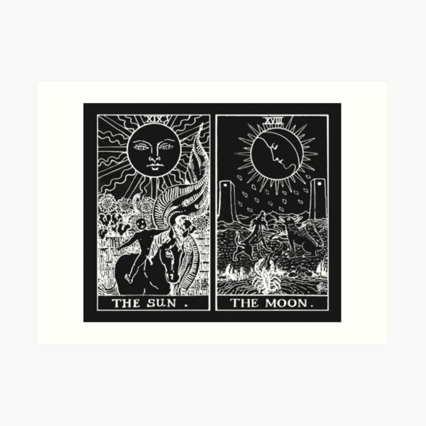 Per Ardua Ad Astra, Sun, Moon and Stars, Divine Witchy Aesthetic Print  Photographic Print for Sale by Bebichic