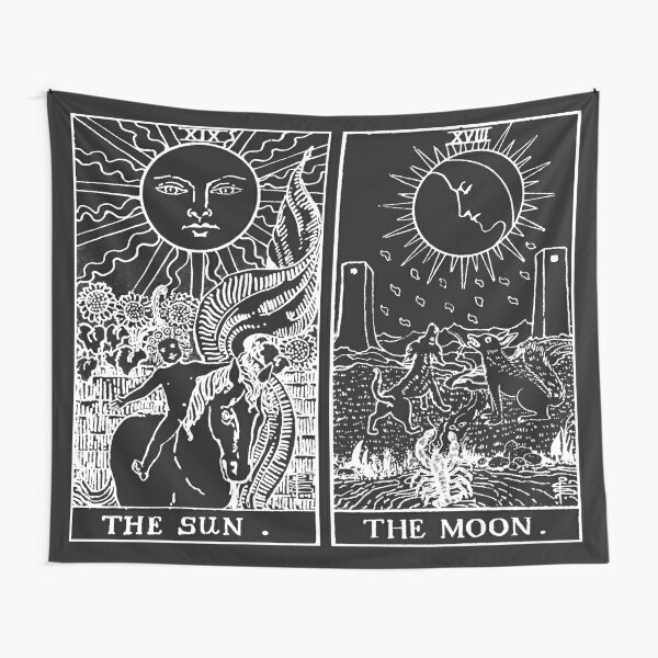 Disover The Sun and Moon Tarot Cards | Pearl & Obsidian | Tapestry