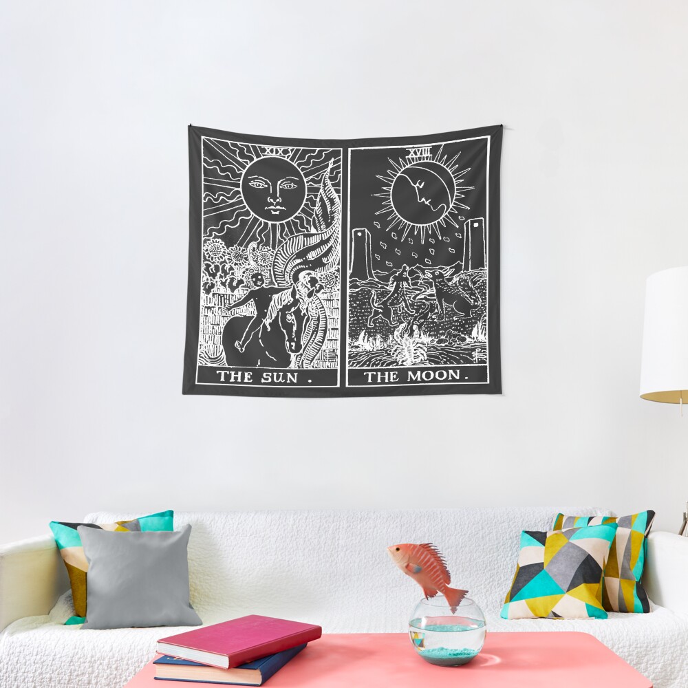 The Sun and Moon Tarot Cards | Pearl & Obsidian Tapestry