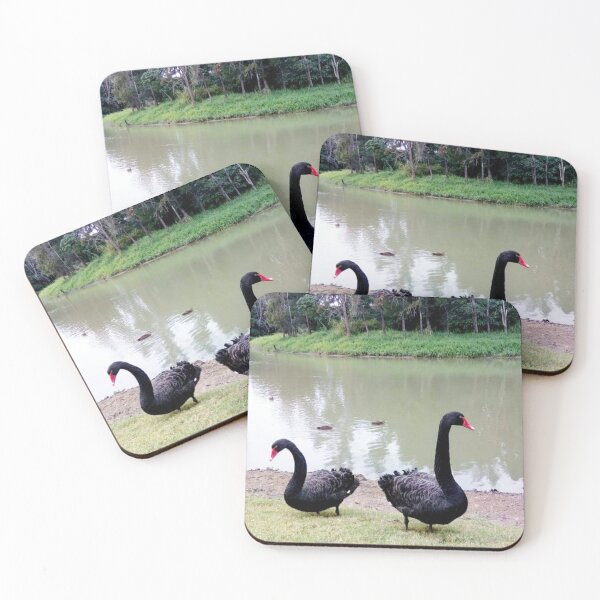 Item preview, Black Swans by Pond designed and sold by EmilyAmeliaArt.