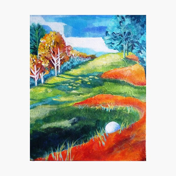 Golf fun #2 - Bad lie Photographic Print
