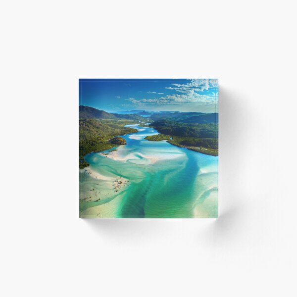 The Hill Inlet, Whitsundays Acrylic Block