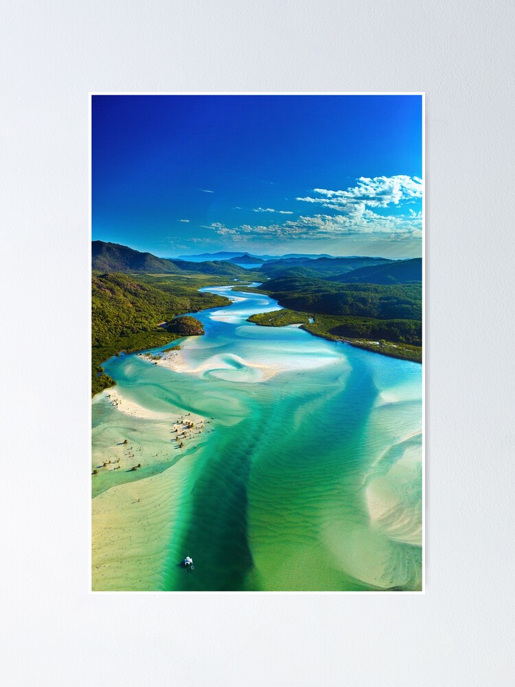 Alternate view of The Hill Inlet, Whitsundays Poster