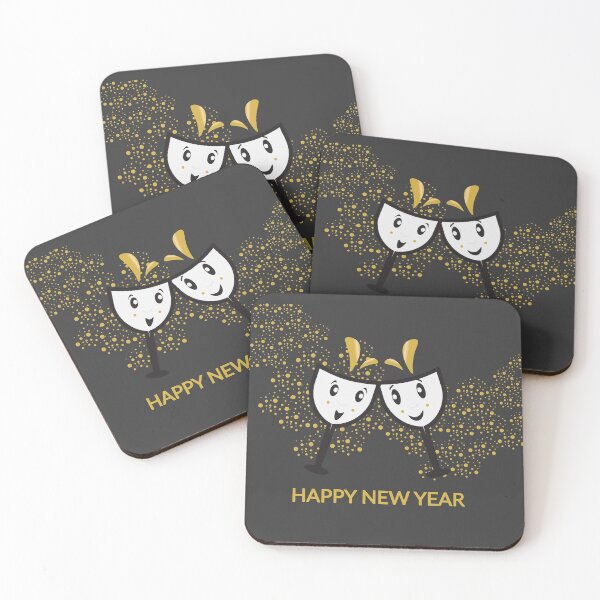 Item preview, Gold Happy New Year greeting designed and sold by sigdesign.