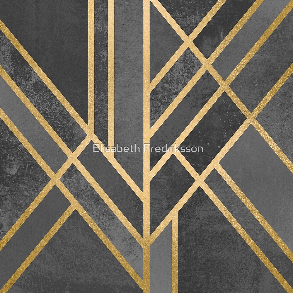 "Art Deco Geometry 1" by Elisabeth Fredriksson Redbubble
