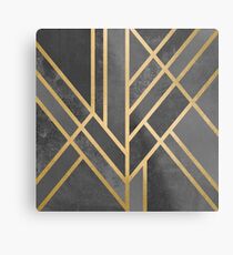 Art Deco Geometrie 1 Metallbild