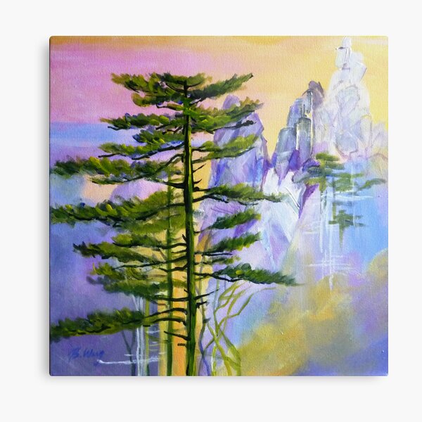 Huangshan Magic - the ageless pines Metal Print