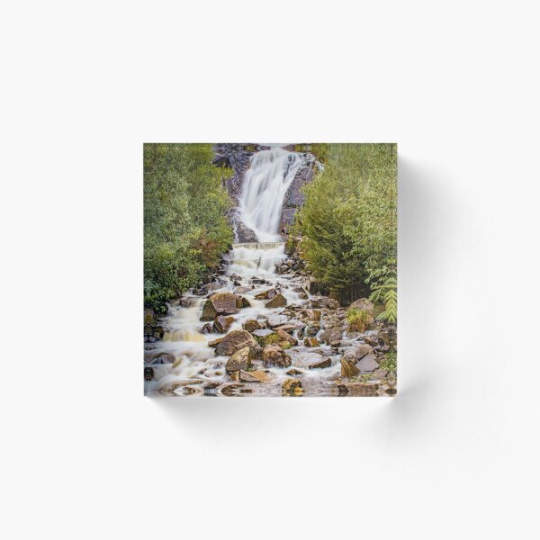 Herrlicher Wasserfall Acrylblock