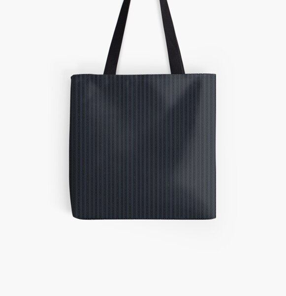 Grey Pinstripe pattern All Over Print Tote Bag