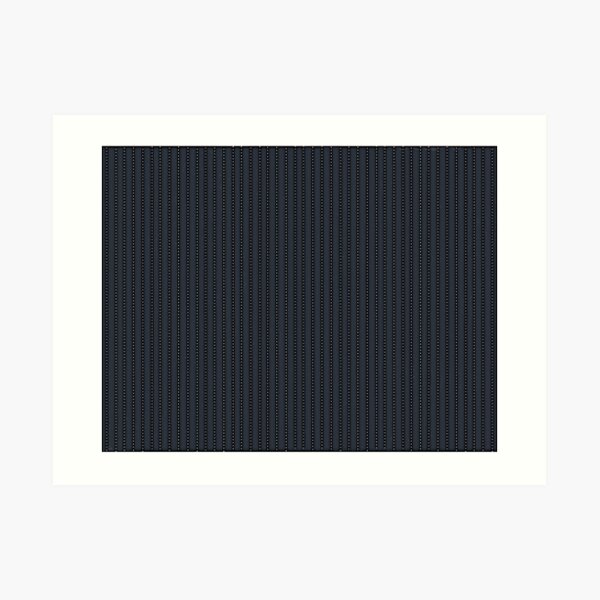 Grey Pinstripe pattern Art Print