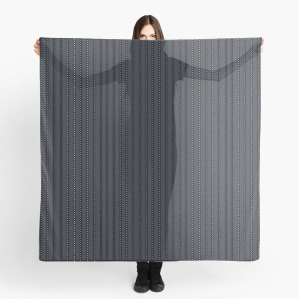 Grey Pinstripe pattern Scarf