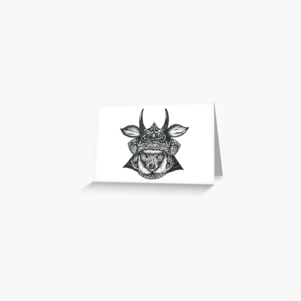 Lemur Ronin Greeting Card