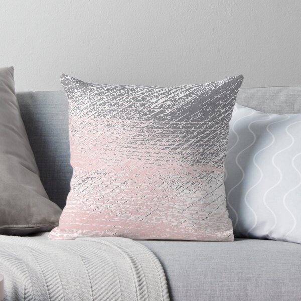 Pastel rose et gris Coussin