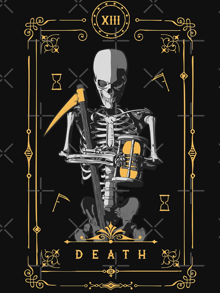 death tarot card t shirt