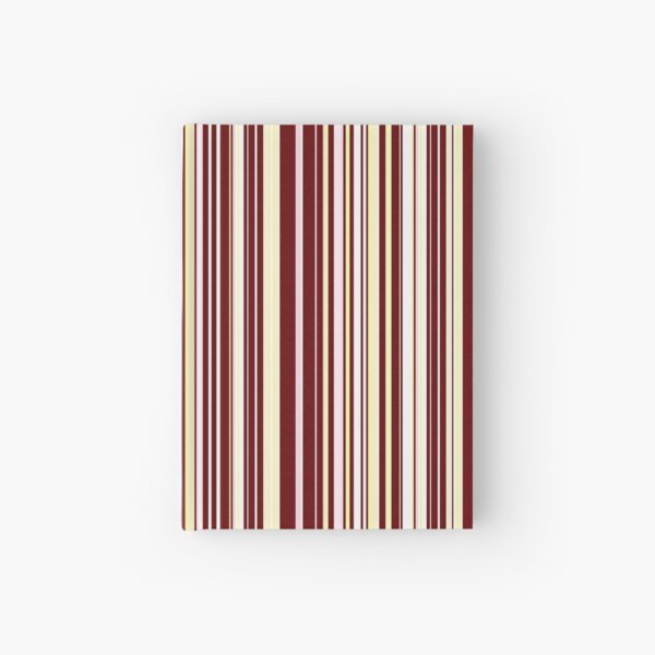 Burgundy Pinstripe Hardcover Journal