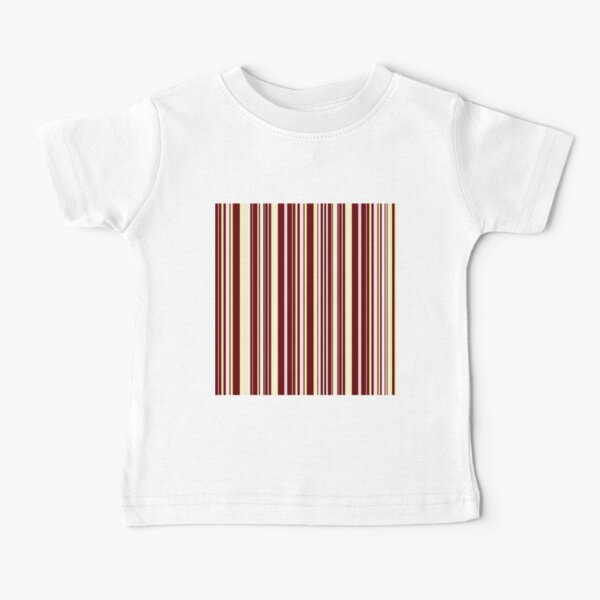 Burgundy Pinstripe Baby T-Shirt