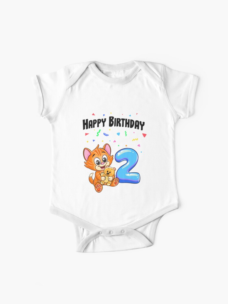 Body Bebe Anniversaire 2 Ans Joyeux Anniversaire 2 Ans Par Katilan Redbubble