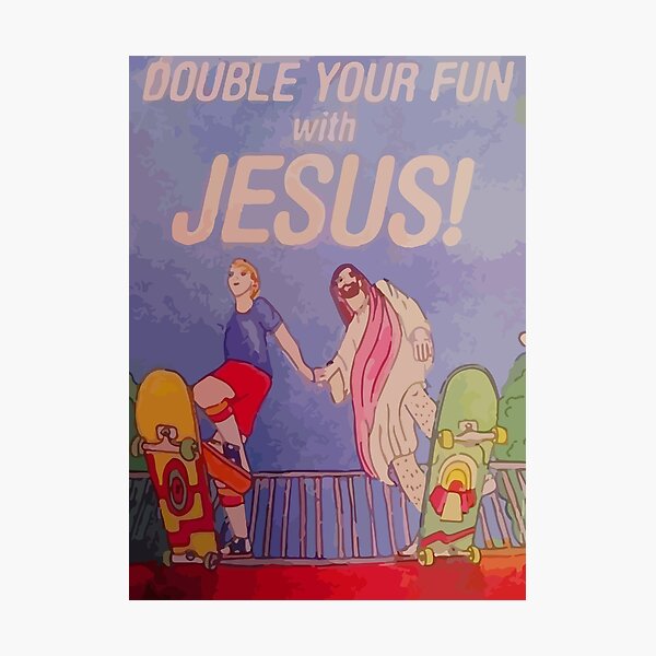 Artikel-Vorschau von Verdoppeln Sie Ihren Spaß mit Jesus!, designt und verkauft von DragonSquire.